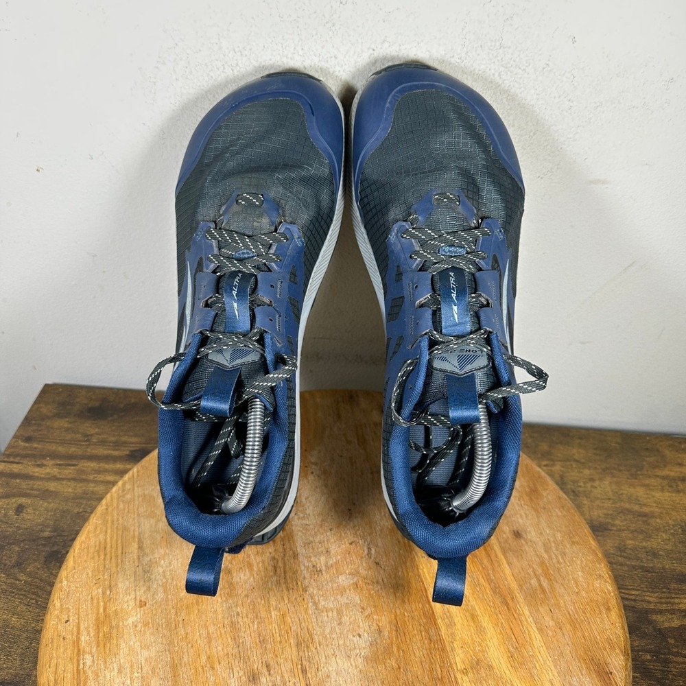 Altra Lone Peak 8 Black Blue Trail Running Shoes Mens Size 11.5 ALOA85NC401 - Picture 7 of 10